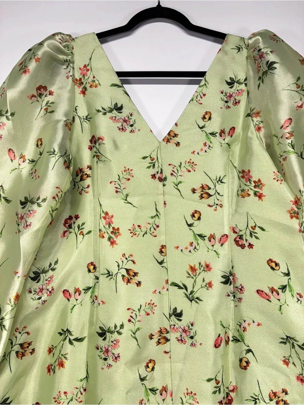 ✨BHLDN Samantha Long-Sleeve Organza Mini Dress Size L